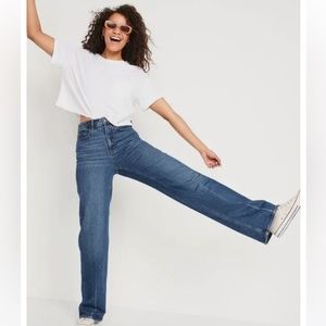 EUC Old Navy Extra High Rise Wide Leg Jean